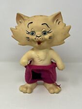 Rare Vintage Roy Des Fla. 1969 Kitty Cat Figure Coin Bank Promo picture