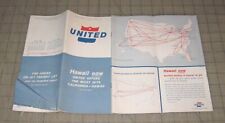 1963 UNITED AIRLINES System Timetable Brochure - Hawaii Now picture
