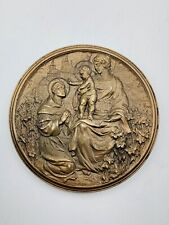 1931 St Anthony of Padua 2” Bronze Italian Medallion 700 Year Anniversary picture