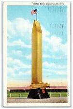 1945 Golden Spike Exterior Tower Council Bluffs Iowa IA Vintage Antique Postcard picture