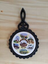 Vintage Whiteface Mountain apres ski cast iron ceramic trivit by Mid State USA picture