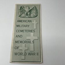 1953 American Military Cemeteries World War II Battle Monuments Commission Maps picture