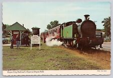 British Steam Engine Boyne City Railroad Boyne Falls Michigan MI 1970s Postcard picture