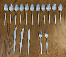 Mixed Lot Of Vazuma Stainless Steel Spoon Fork Knife Vintage Mid Century Modern picture