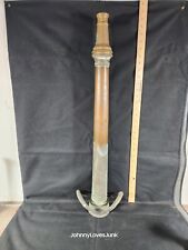 Antique Brass/Copper 31 inch Fire Hose Nozzle Two Handles Unmarked  picture