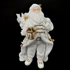 Vintage Traditions Porcelain White Santa Statue Only Christmas Holiday Nicholas picture