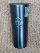Starbucks BRAND NEW Gorgeous Teal Blue Recycled Stainless Steel Tumbler 16oz picture