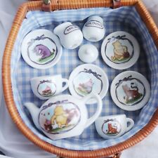 Winnie the Pooh Minature Tea Set With Schylling Picnic Basket  picture