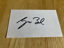PRESIDENT GEORGE W. BUSH AUTOGRAPH- ORIGINAL SIGNED ON 3X5 CARD- NOT A COPY picture