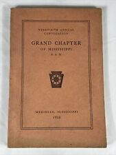 Meridian Mississippi 1938 Masonic 90th Convocation Grand Chapter Of Mississippi picture