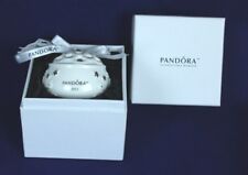 Pandora 2011 Christmas Snow Ball Ceramic Annual Limited Edition Ornament In Box picture