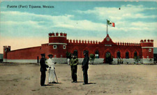Tijuana, Mexico - Men standing by the Fuerte (Fort) - c1908 picture