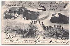 Litho Ak Glärnischgletscher & Bächistock Mountaineer Switzerland Ambulant 1903 picture