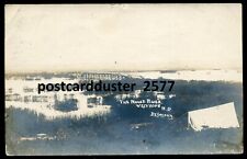 WESTHOPE North Dakota 1908 Mouse River Bridge. Real Photo Postcard by Golden picture