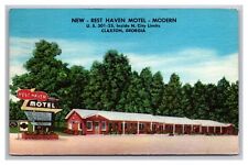 Postcard Claxton Georgia Rest Haven Motel picture