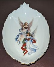 Vintage Angel Trinket Bowl Reutter Porzellan Porcelain Made in Germany 8