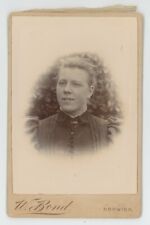 Antique Circa 1880s Cabinet Card Beautiful Young Blonde Woman Norwich England UK picture