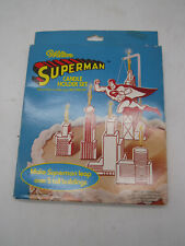 Vintage Wilton Superman Candle Holder Set New in Box NIB DC Comics picture
