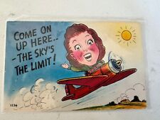 Vintage Postcard Aviator Emilia Earhart Pioneer In Aviation Encouragement. picture