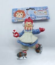 Kurt Adler Raggedy Ann & Andy Christmas Ornament Ice Skating New w/ Tags picture