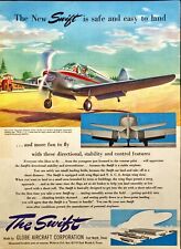 1945 Globe Aircraft The Swift Fun to Fly Fort Worth TX Vintage Print Ad picture