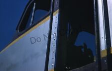 Closeup Unidentified Railroad Locomotive Orig 1958 Photo Slide picture