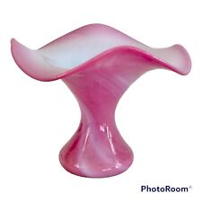 Vintage Pairpoint Glass Glossy Peachblow Bud Vase - Beautiful Pink to Blue Swirl picture