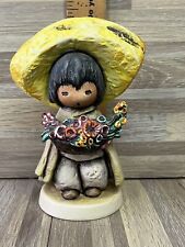 DeGrazia Goebel FLOWER BOY Porcelain Figurine 1984 ( Has Chip On Hat picture
