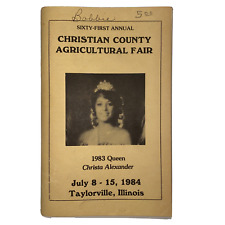 1984 Christian County Agricultural Fair Program Guide Taylorville Illinois picture