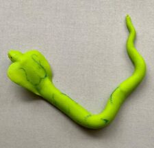 GREEN RUBBER COBRA SNAKE BEANIE FILLED IMPERIAL TOY 1’ 3” LONG picture