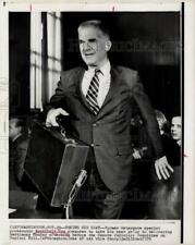 1973 Press Photo Archibald Cox prepares to testify at Senate Judiciary hearing. picture