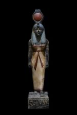 RARE ANCIENT EGYPTIAN ANTIQUE Statue Stone Large of Isis Good Health picture