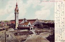 PRE-1907 UNION DEPOT WORCESTER, MA 1907 picture