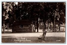 1941 View Of City Park Cabin Montezuma Iowa IA, Columbus NE RPPC Photo Postcard picture