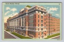 Chicago IL-Illinois, County Hospital, Antique, Vintage Souvenir Postcard picture