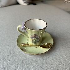 Vintage Bradford Edition “Iris Medley” Tea Cup Saucer and Sugar Spoon Set picture