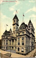 vintage postcard- United States Post Office USPS Pittsburgh Pennsylvania 1911 picture