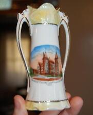 VINTAGE FAIRFIELD COUNTY COURT HOUSE BRIDGEPORT CT SOUVENIR VASE MADE IN GERMANY picture