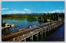 Postcard WY Yellowstone National Park Fishing Bridge Classic Car UNP A10 picture