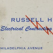 1950s Russell H Grim Electrical Contractor Appliances Boyertown Pennsylvania picture