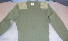 DLA USMC US MARINE CORPS OLIVE GREEN WOOLY PULLY UNIFORM PULLOVER SWEATER 40 picture