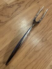VINTAGE Heavy MCM 1960s Carvel Hall Carving Meat Service Fork Mid Century Modern picture
