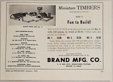 1951 Print Ad Miniature Timbers Toys Fun to Build Brand Mfg Denver,Colorado picture