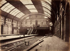 Gloucester Road Station, London, During Construction, C1867 Train Old Photo picture