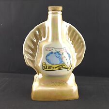 Jim Beam Fla Seashell Headquarters of the World Decanter Irridescent MOP 10 x 7 picture