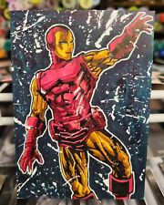 Iron Man Tony Stark Marvel Comics 1/1 Hand Drawn Signed By Artist Todd Mulrooney picture