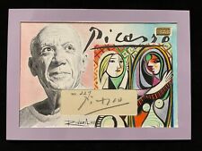 The Bar Cut Pablo Picasso Signed Autograph Auto BECKETT BGS 14K Gold 1/1 picture
