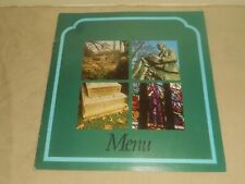Vintage BRITISH AIRWAYS London to Boston 1976 Lunch Menu THOMAS HARDY'S COTTAGE picture