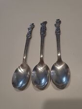 Lot (3) Vintage Huckleberry Hound Yogi Bear Spoons Old Company Silver Plate picture