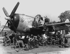 B&W WW2 Photo WWII P-47  